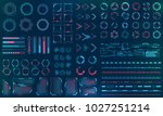 set hud interface elements  ... | Shutterstock .eps vector #1027251214