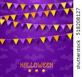 illustration halloween party... | Shutterstock . vector #518208127