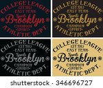 brooklyn college league sports... | Shutterstock .eps vector #346696727