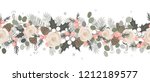christmas seamless garland.... | Shutterstock .eps vector #1212189577