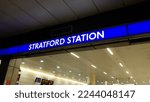 Small photo of Stratford Underground and DLR station - LONDON, UNITED KINGDOM - DECEMBER 20, 2022