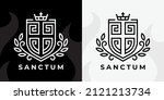 Christian Cross Shield Logo....