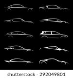 concept vehicle silhouette... | Shutterstock .eps vector #292049801