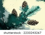 Christmas Fir Tree Branches And ...
