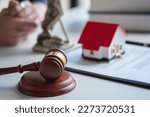 Small photo of Law, Counsel, Agreement, Contract, Lawyer, Advising on litigation matters and signing contracts as a lawyer to receive home and land mortgage complaints from customers. concept lawyer