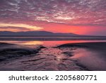 Colourful sunrise over Dundalk Bay, Blackrock, Dundalk, County Louth, Ireland 