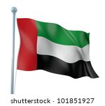 united arab emirates flag... | Shutterstock . vector #101851927