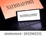 Small photo of Dhaka, Bangladesh - 16 January 2024: National Post logo on smartphone. The National Post is a Canadian English-language broadsheet newspaper.