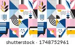 abstract seamless pattern with... | Shutterstock .eps vector #1748752961