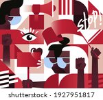 geometric seamless pattern with ... | Shutterstock .eps vector #1927951817