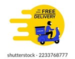 free delivery service logo...
