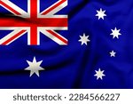 Australia flag on the texture...