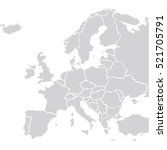 map europe vector | Shutterstock .eps vector #521705791