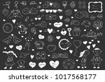 collection of valentine's cards ... | Shutterstock .eps vector #1017568177