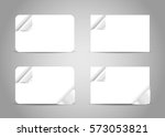 set of business card templates... | Shutterstock .eps vector #573053821