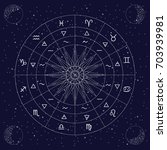 vector illustration of zodiac... | Shutterstock .eps vector #703939981
