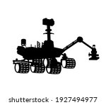 space rover silhouette.... | Shutterstock .eps vector #1927494977