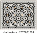 vintage arabesque carpet. ... | Shutterstock .eps vector #2076071524