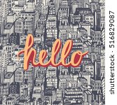 Hello Quote Hand Lettering With ...
