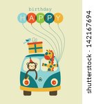 Fun Happy Birthday Card Design. ...
