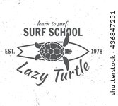Surf School Concept.vector...