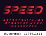 speed halftone font comic... | Shutterstock .eps vector #1175411611