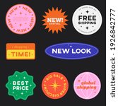 set of shopping stickers retro... | Shutterstock .eps vector #1926842777