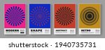 minimal abstract posters set.... | Shutterstock .eps vector #1940735731