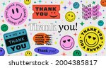 thank you abstract hipster cool ... | Shutterstock .eps vector #2004385817