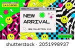 abstract trendy sale banner.... | Shutterstock .eps vector #2051998937