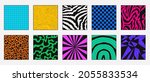 set of cool trendy 90s patterns ... | Shutterstock .eps vector #2055833534