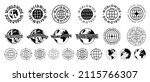 set of cool worldwide signs.... | Shutterstock .eps vector #2115766307