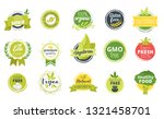 organic food sticker. vector... | Shutterstock .eps vector #1321458701