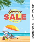 summer traveling sale flyer... | Shutterstock .eps vector #1394499584