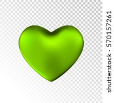 Green Heart Isolated On...