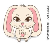 Cute Funny Bunny With Big Eyes  ...