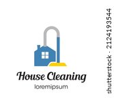 house cleaning logo symbol or... | Shutterstock .eps vector #2124193544