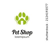 pet shop logo symbol or icon... | Shutterstock .eps vector #2124193577