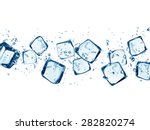 Falling Ice Cubes In Water...