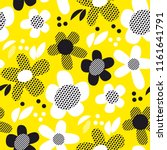 yellow and black fun textures... | Shutterstock .eps vector #1161641791