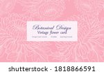 vintage card chrysanthemum and... | Shutterstock .eps vector #1818866591