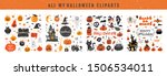 vector big set of halloween... | Shutterstock .eps vector #1506534011