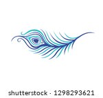 Peacock Feathers Vector Logo...