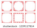 Vector Set Of Red Square Frames ...