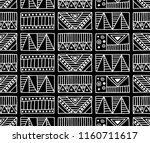 seamless pattern. black and... | Shutterstock . vector #1160711617