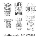 Quote Coffee Typography Set....