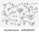 flourish swirl ornate... | Shutterstock .eps vector #428284057