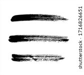 art black ink abstract brush... | Shutterstock .eps vector #1716826651