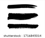art black ink abstract brush... | Shutterstock .eps vector #1716845014