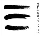 art black ink abstract brush... | Shutterstock .eps vector #1812967201